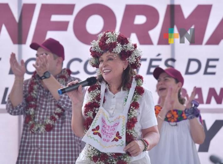 Rocío Nahle visitó Tantoyuca y cerró gira en la huasteca veracruzana