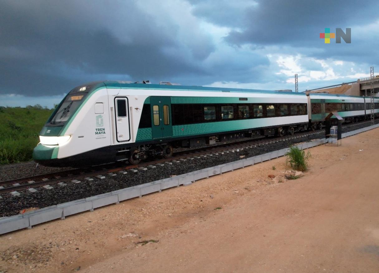 Tramo 3 del Tren Maya registra 100 por ciento de vía terminada: AMLO