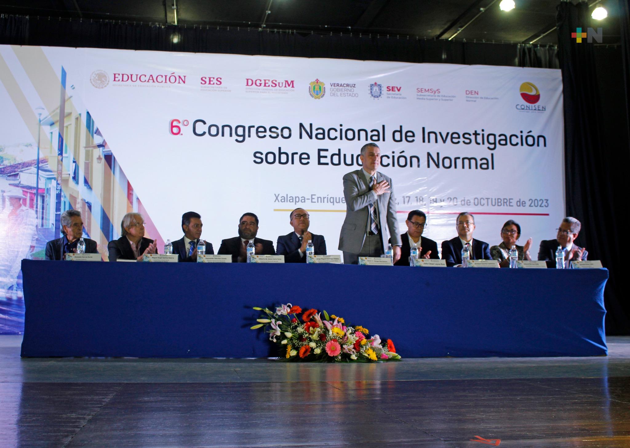 Xalapa es sede del sexto Congreso Nacional de Investigación sobre Educación Normal