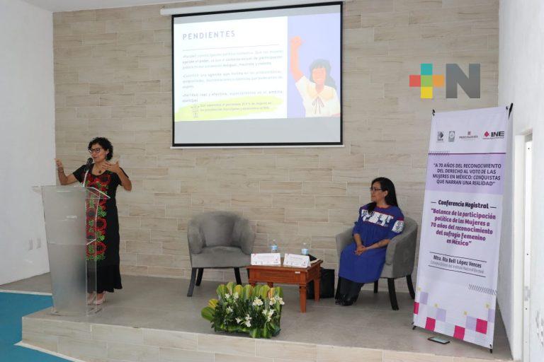 Participación política de las mujeres es desigual, machista y violenta: Rita Bell López