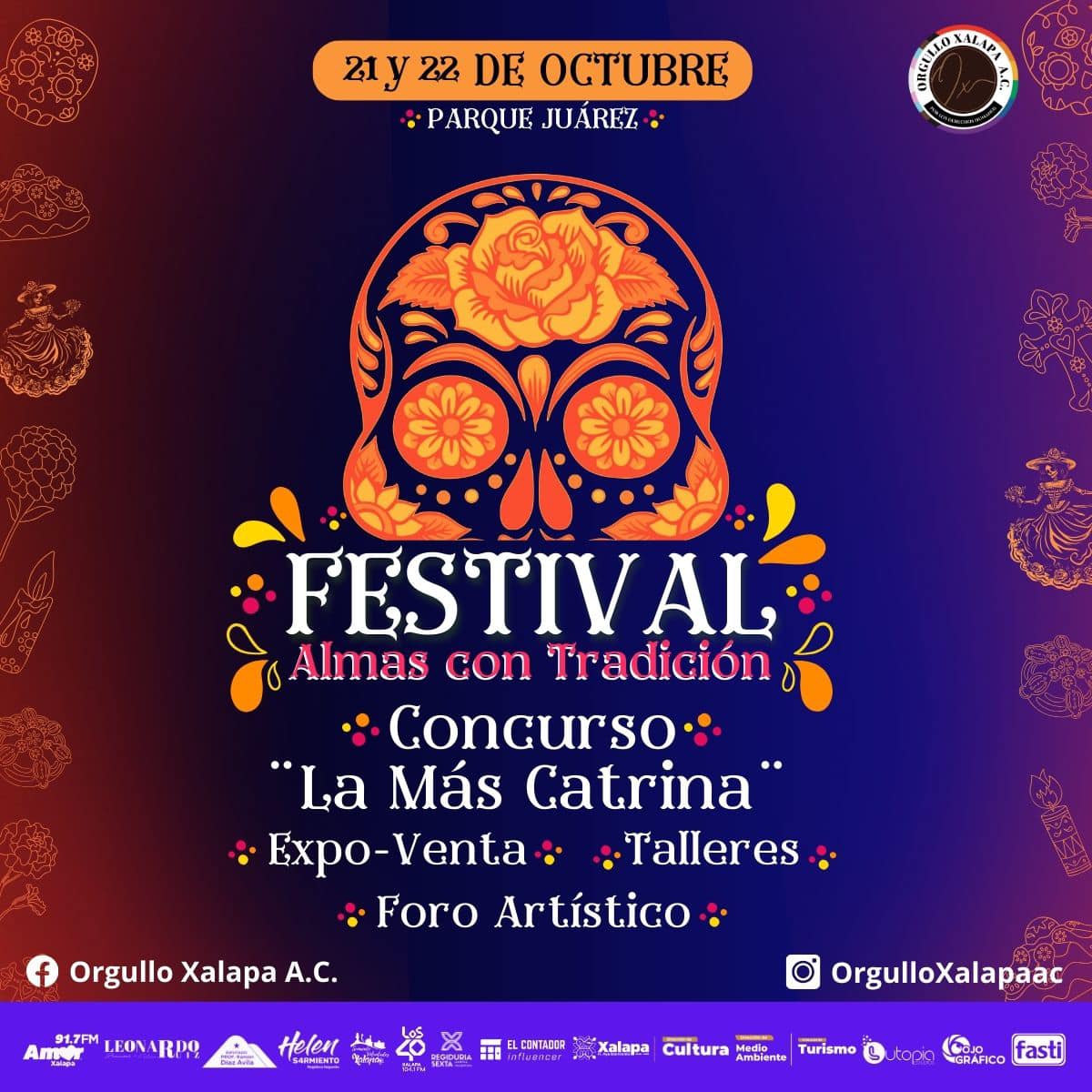 Inician actividades alusivas al Día de Muertos con Festival Almas con Tradición, en Xalapa