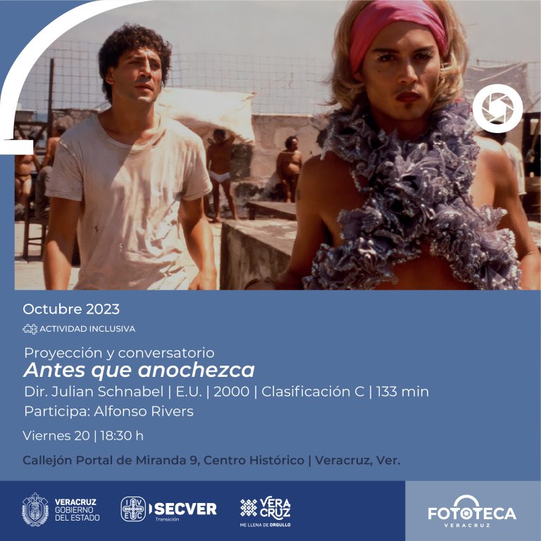 Presentan la película Antes que anochezca en la Fototeca de Veracruz