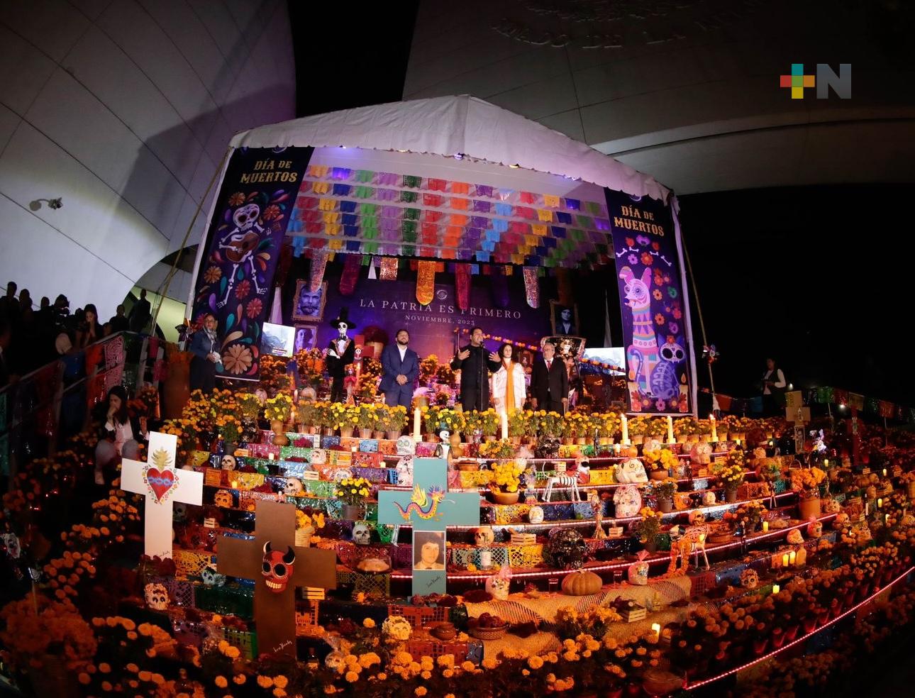 Inauguran en el Senado ofrenda para celebración del Día de Muertos