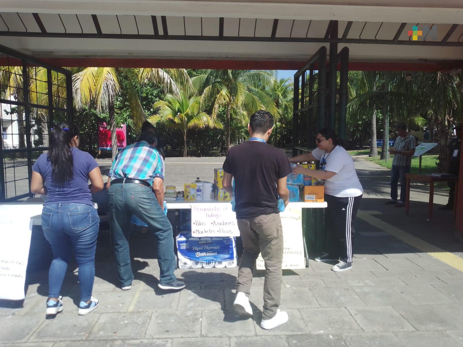Abren centros de acopio para el estado de Guerrero en zona conurbada Veracruz-Boca del Río