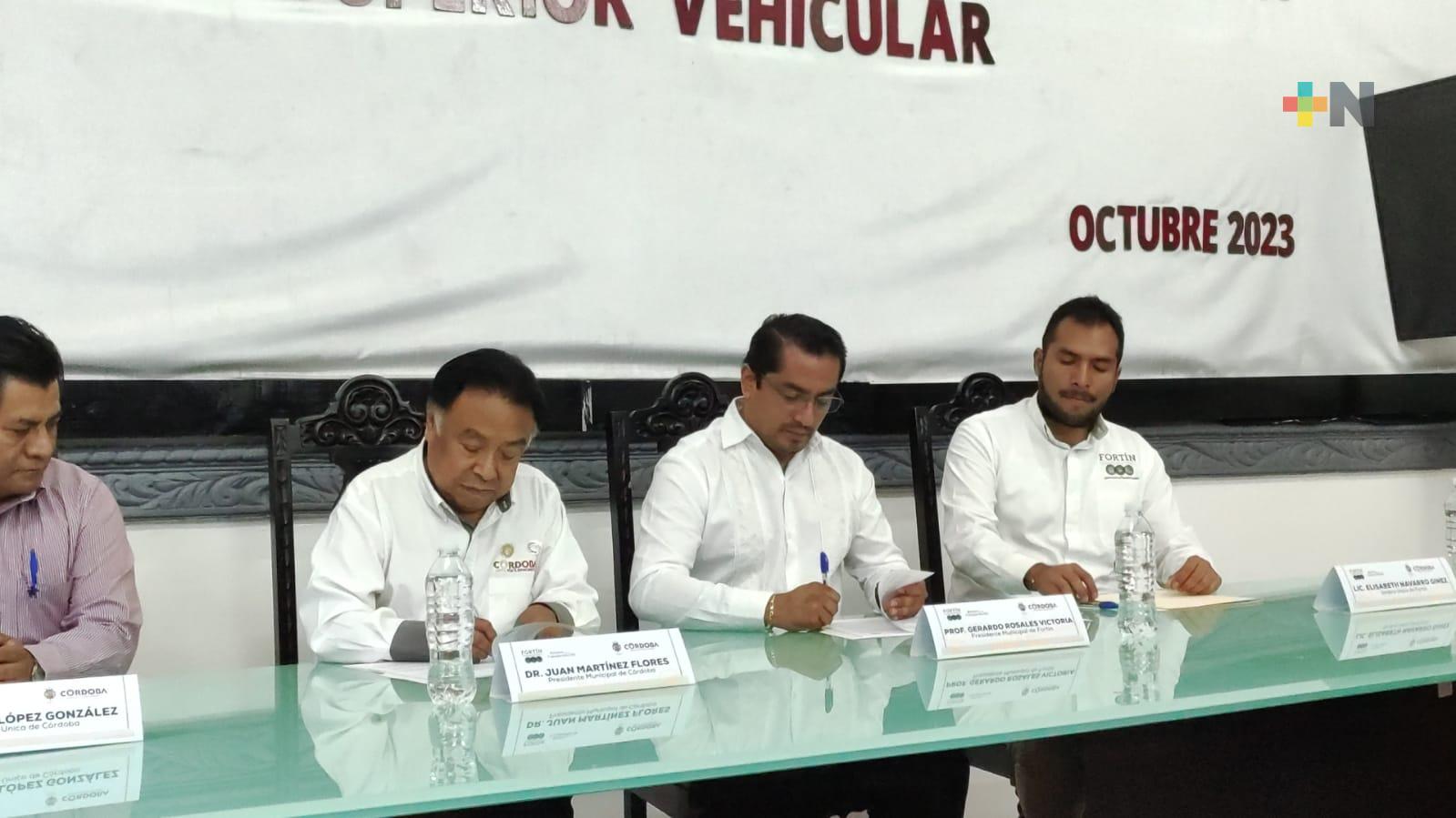 Autoridades municipales elaboran proyecto de paso superior en bulevar Córdoba-Fortín