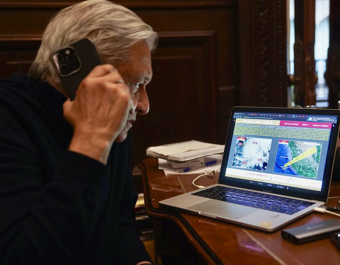 Presidente pide a población de Nayarit y Jalisco tomar precauciones ante huracán Lidia