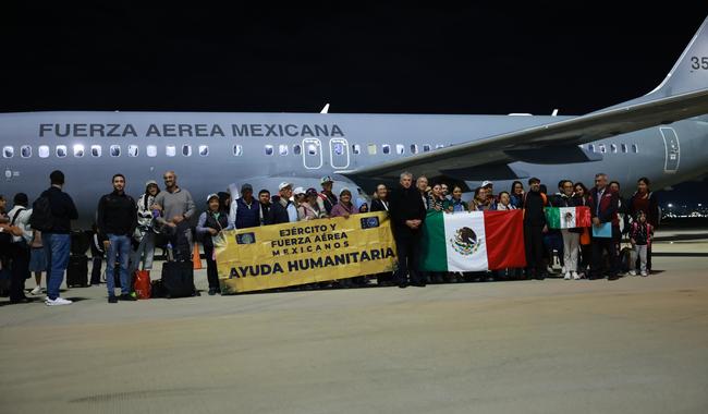México continúa con repatriación de connacionales en zona de conflicto Israel-Palestina