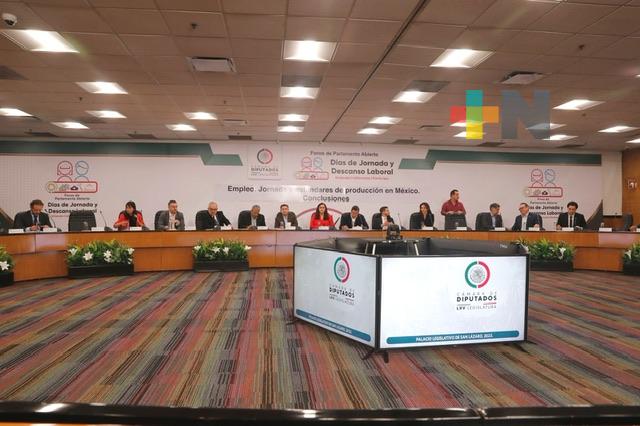 Concluyen foros de parlamento abierto sobre reducción de jornada laboral de 48 a 40 horas
