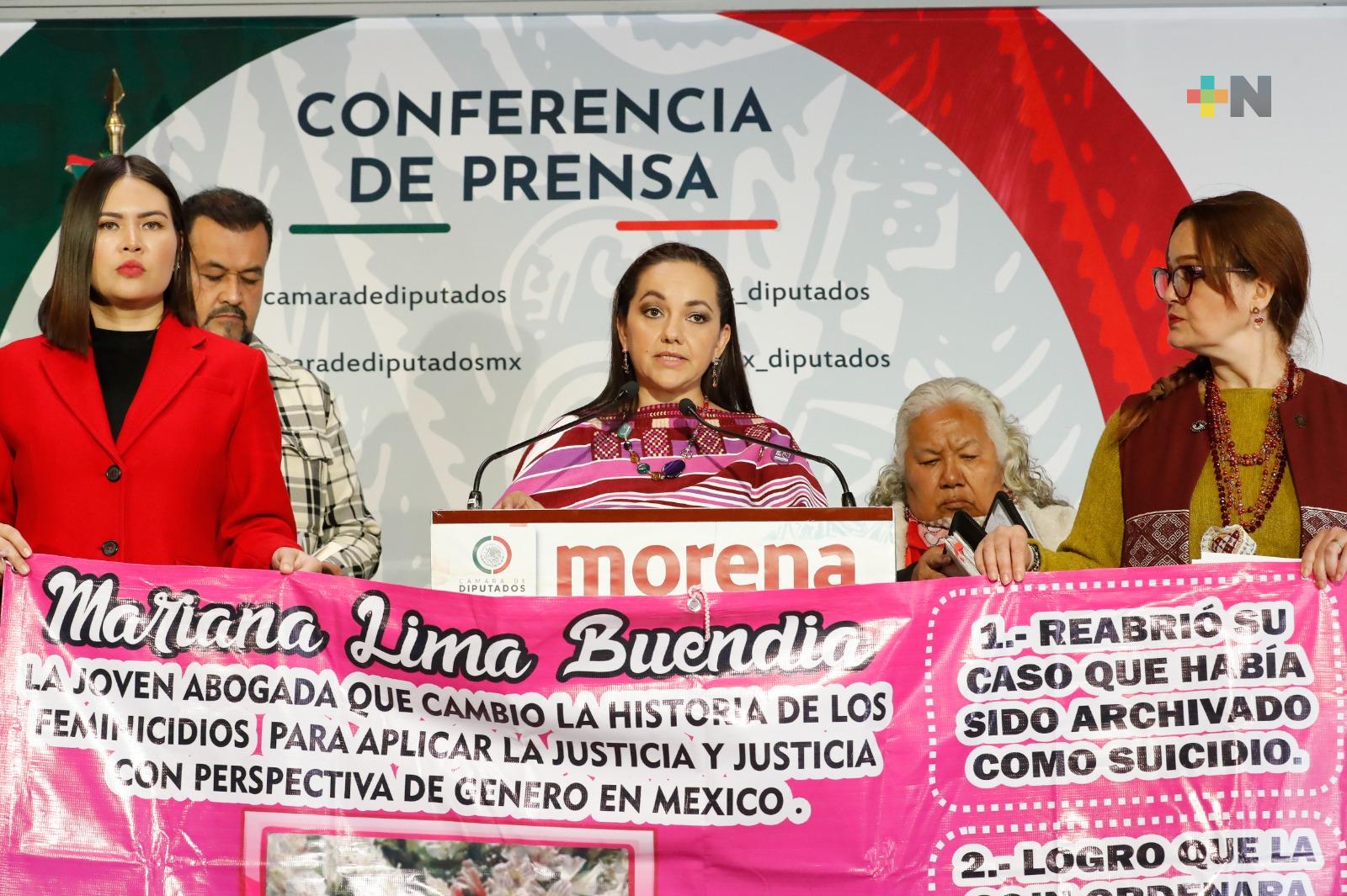Respaldan diputadas de Morena la “Ley Mariana Lima” para castigar servidores públicos omisos ante feminicidios