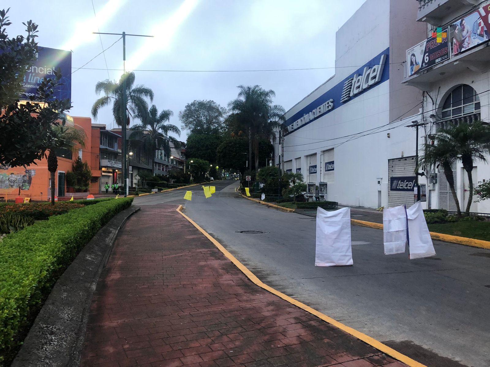 Centro de Xalapa colapsado, manifestación impide tránsito vehicular
