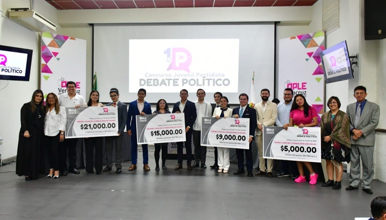 OPLE Veracruz realiza exitosa final de Concurso juvenil de Debate Político 2023
