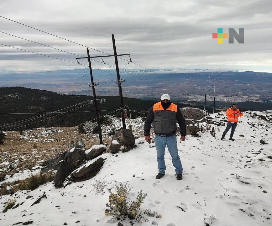 Se registra caída de aguanieve en el Parque Nacional del Cofre de Perote: PC Estatal