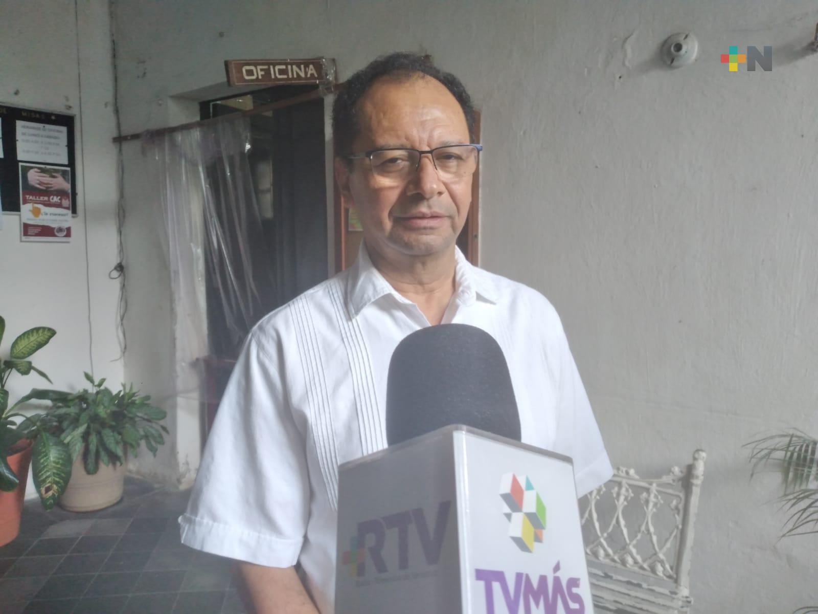 Arriban a la catedral del puerto de  Veracruz peregrinaciones guadalupanas
