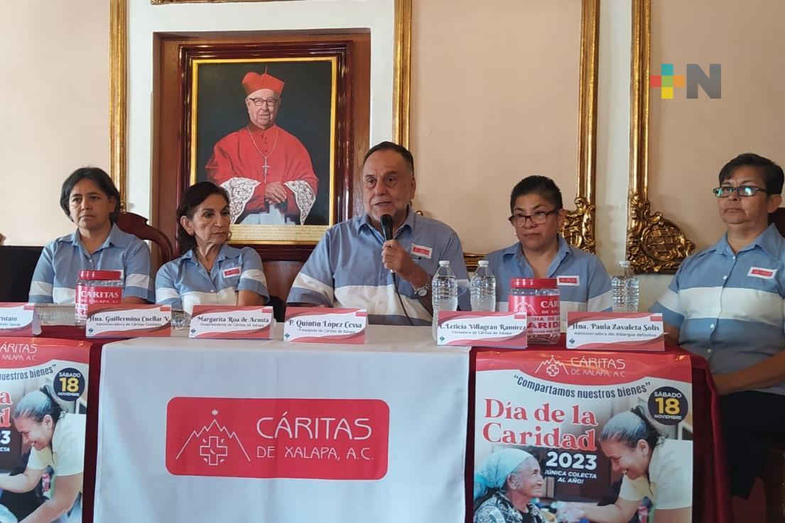 Colecta anual de Cáritas el sábado 18 de noviembre, invitan a donar
