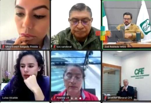 Encabezan Evelyn Salgado y Luisa María Alcalde reunión de Plan de Reconstrucción