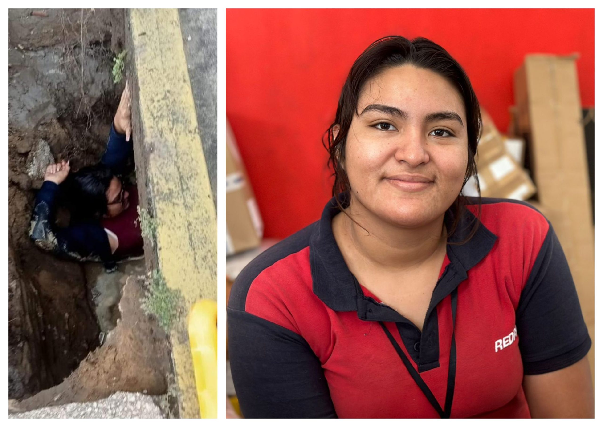 Se recupera joven coatzacoalqueña embarazada que cayó a socavón