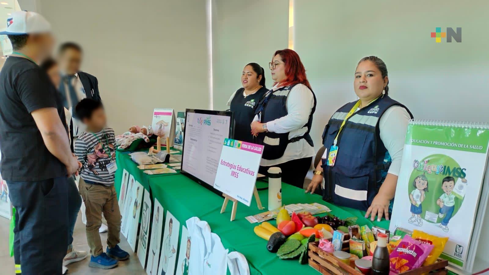 Realizó IMSS Veracruz Norte Feria de la Salud en Tenaris TAMSA 
