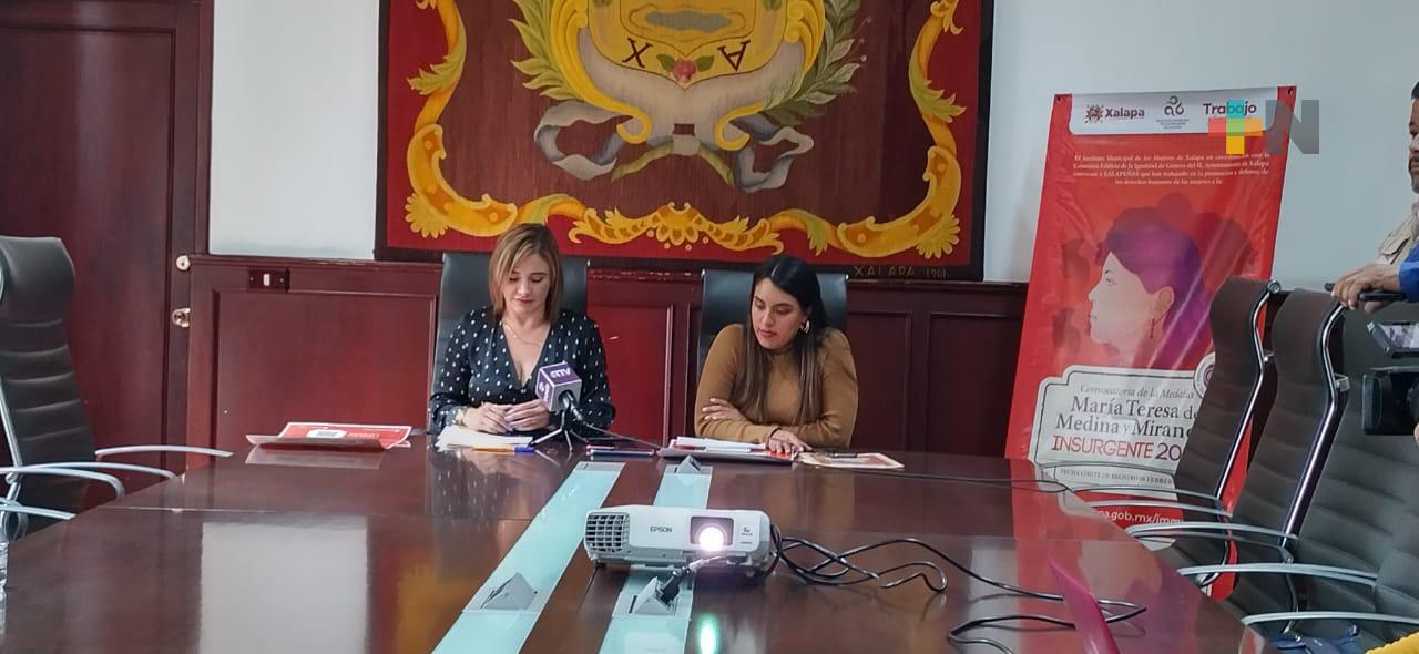 IMM de Xalapa lanza convocatoria para la medalla María Teresa de Medina y Miranda