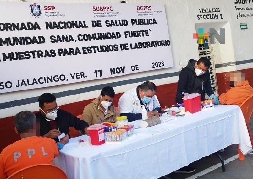Realizan jornada de Salud Pública en Centro penitenciario de Jalacingo