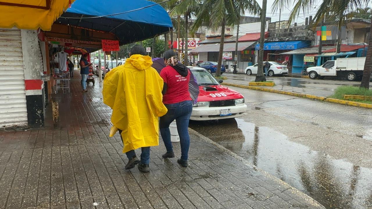 Lluvias intensas se registraron en Coatzacoalcos durante las últimas horas