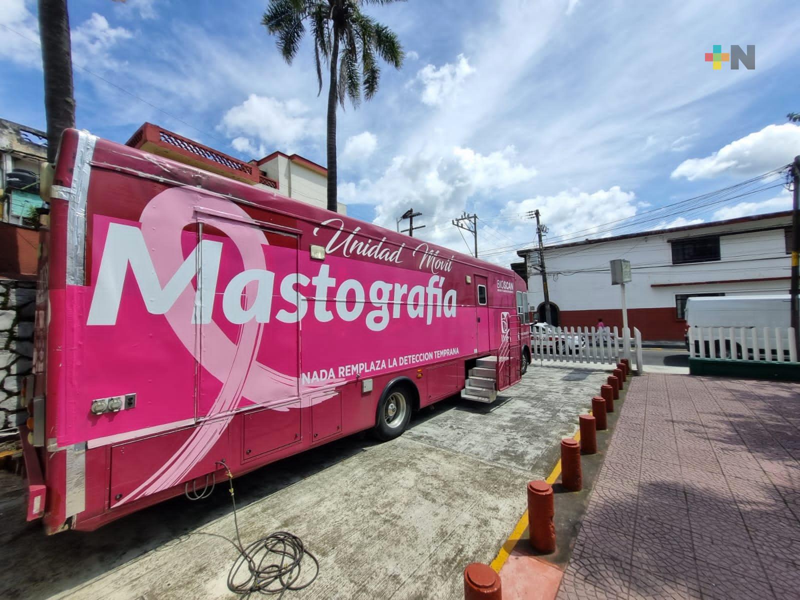 Mastógrafo móvil recorre la zona sur de Veracruz