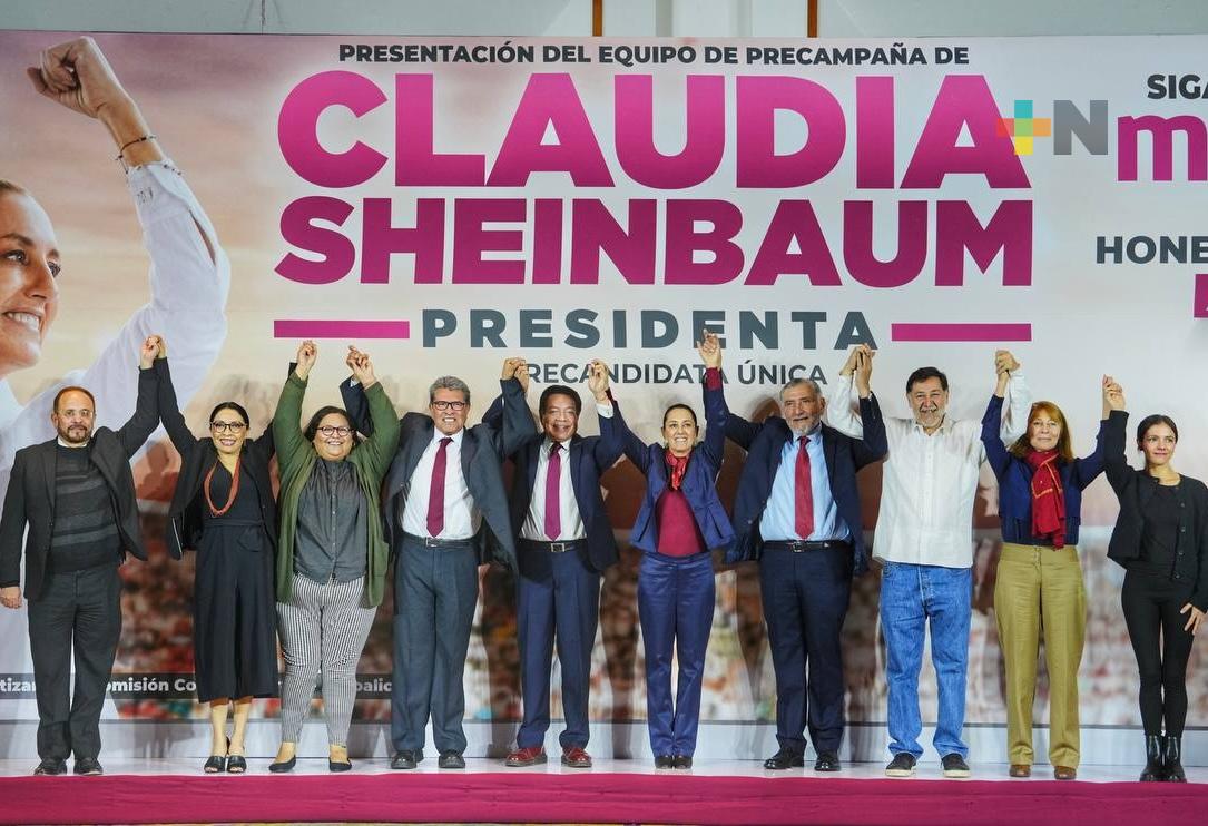 Claudia Sheinbaum presenta equipo de precampaña rumbo a la presidencia de la República
