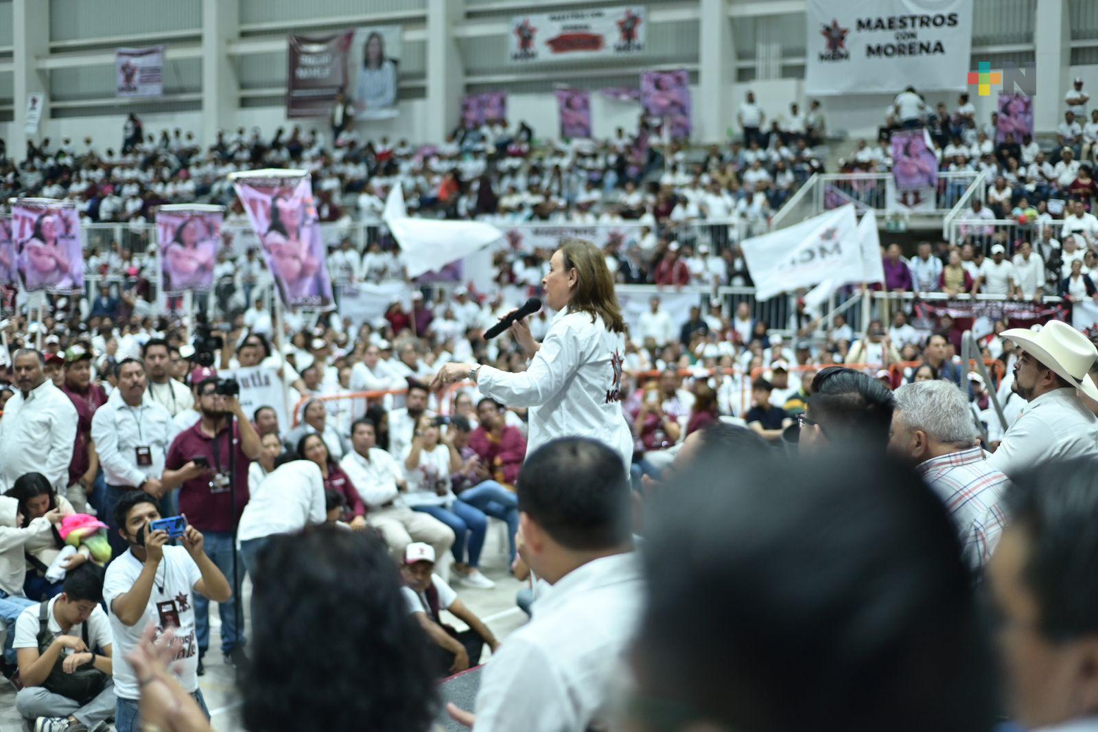 Organización «Maestros con Morena» se suma a Rocío Nahle