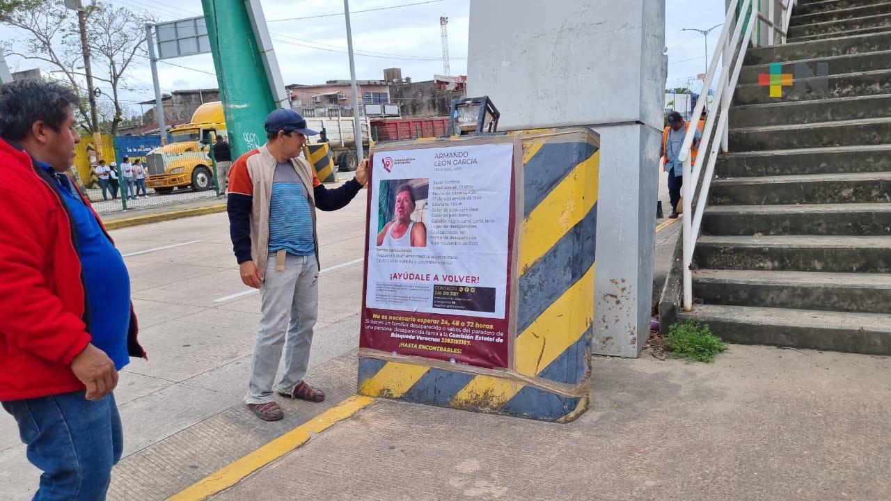 Continúa búsqueda de septuagenario desaparecido en Coatzacoalcos