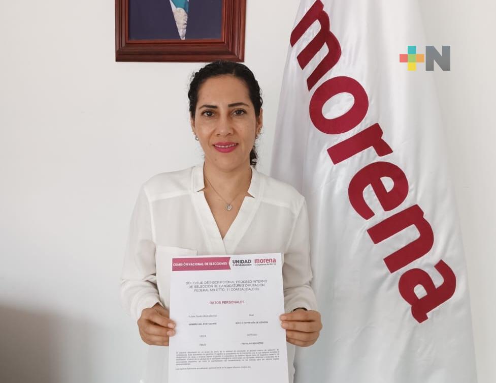 Tania Cruz se registra para elección interna y darle continuidad al trabajo legislativo
