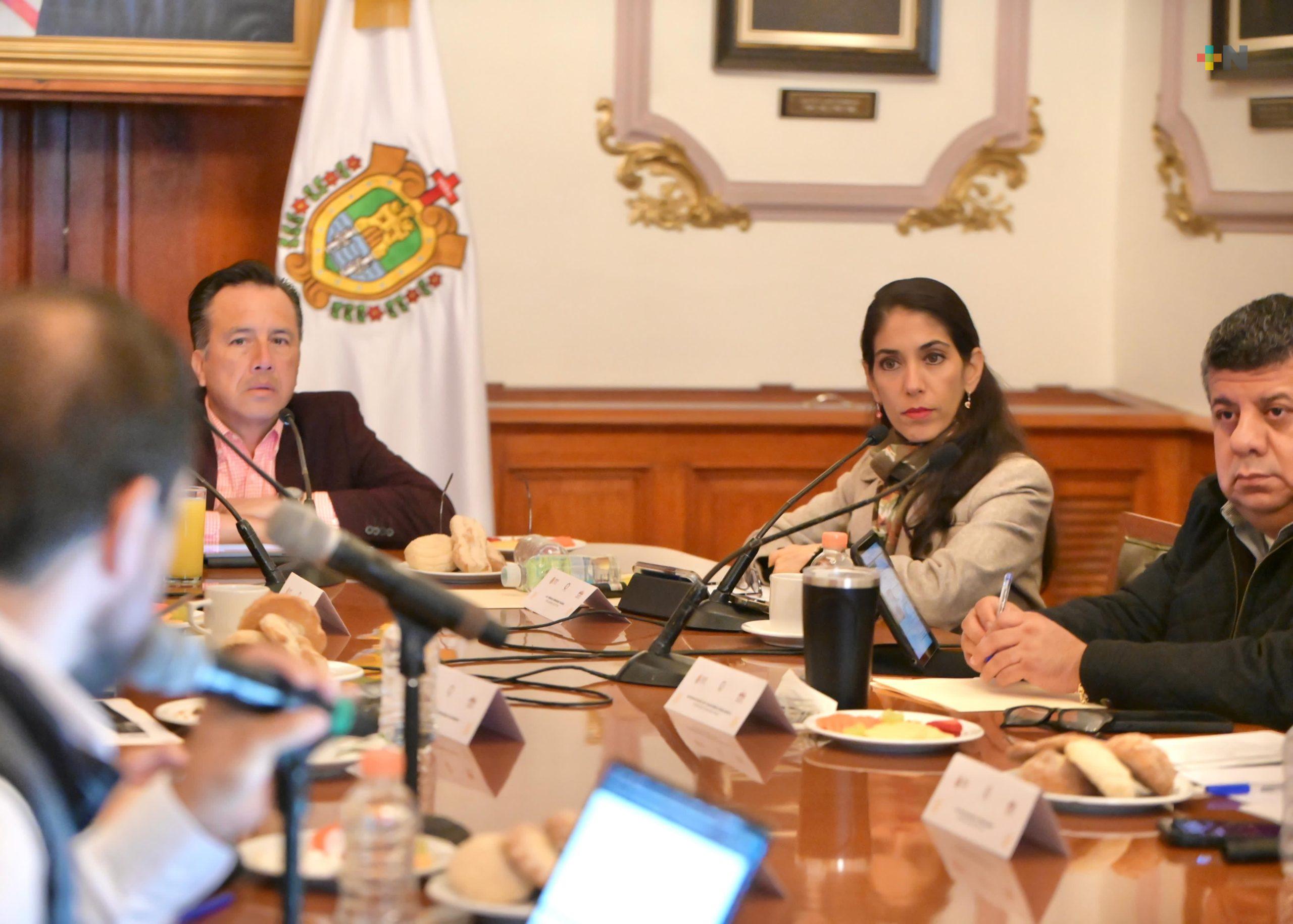 Cuitláhuac García encabeza la Mesa de Coesconpaz en Palacio de Gobierno