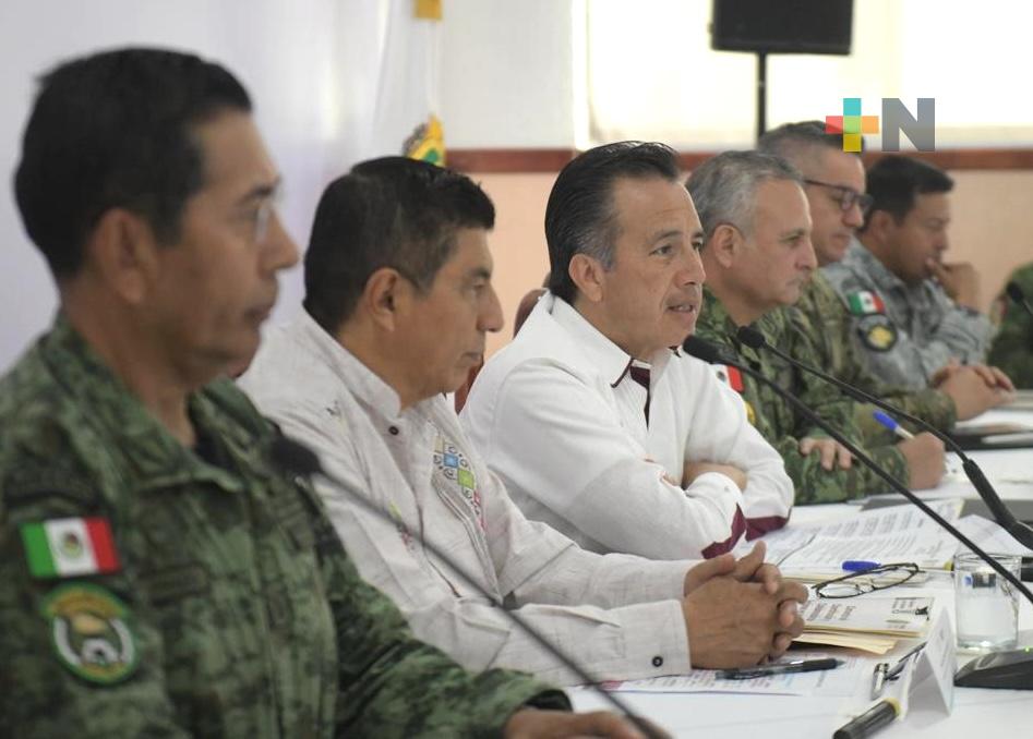 Salomón Jara y Cuitláhuac García presiden Reunión Interestatal para Construcción de la Paz