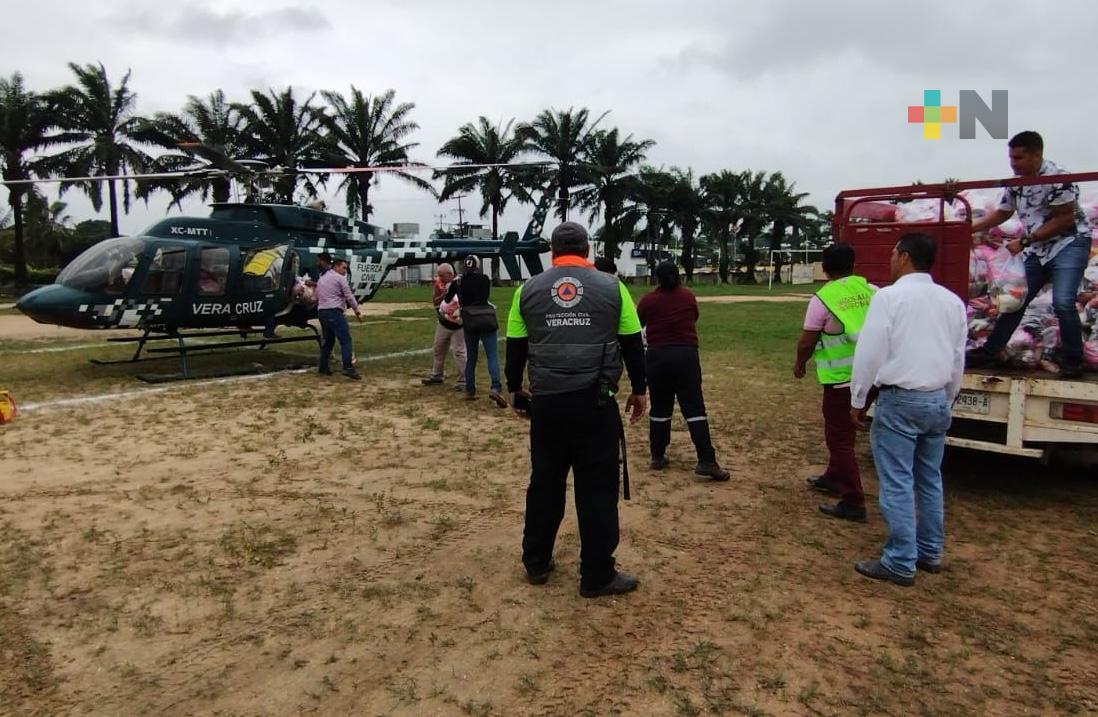 Activa Gobierno puente aéreo en el sur de la entidad