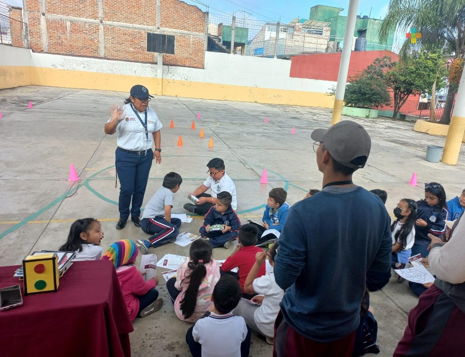 Fomenta Tránsito del Estado cultura vial en escuelas de Xalapa