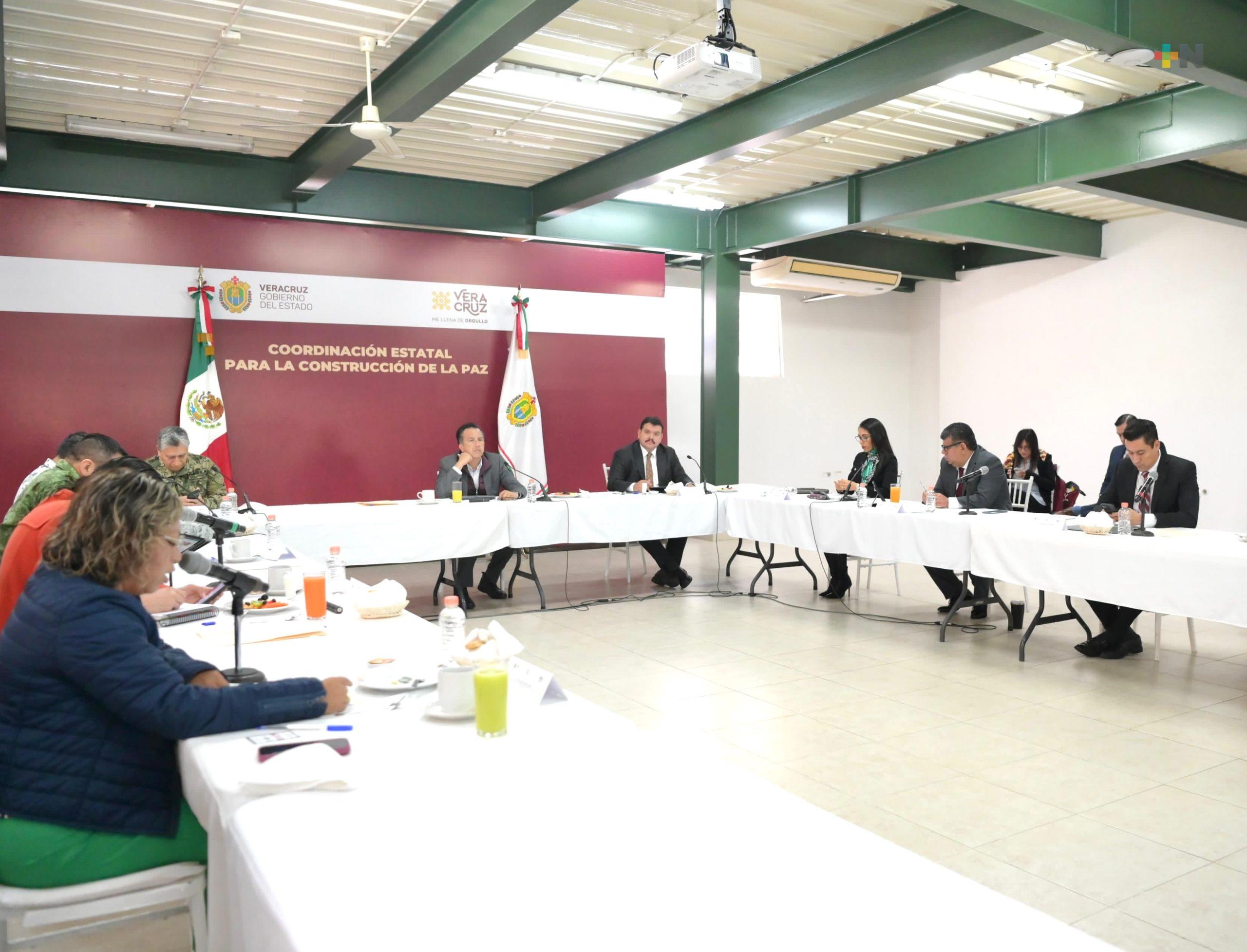 FGE rinde informe en la Mesa para Construcción de la Paz