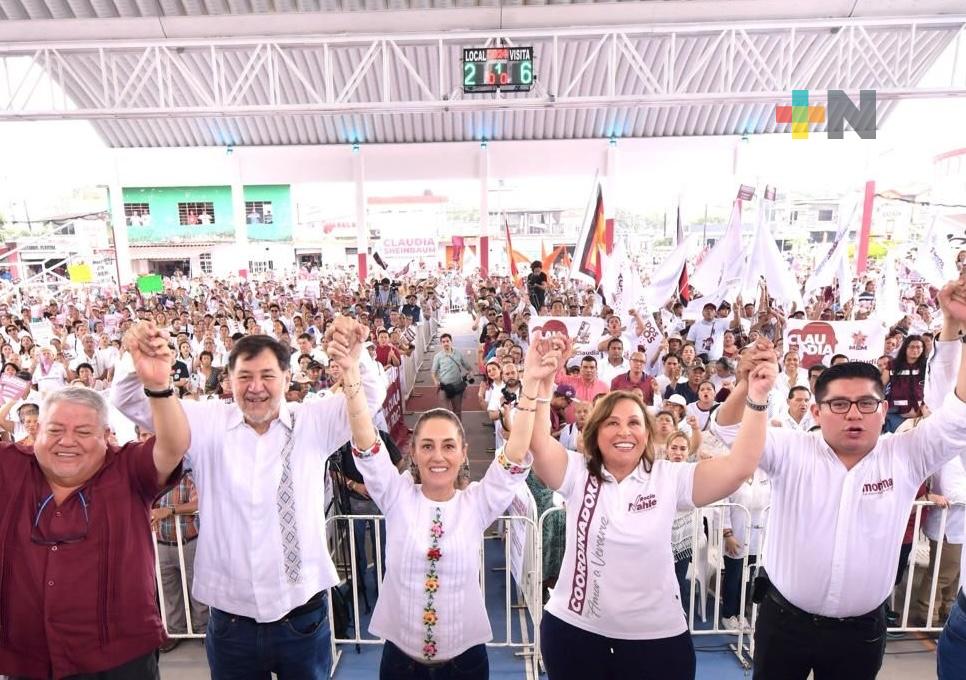 Ángel R. Cabada y todo el estado apoyará a Claudia Sheinbaum, afirma Rocío Nahle
