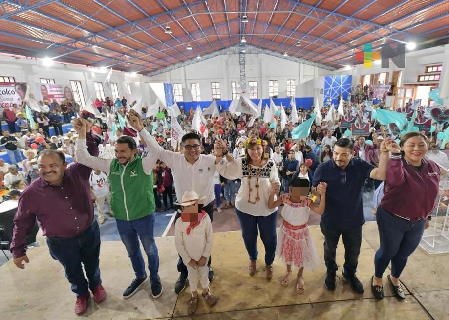 Rocío Nahle recibe todo el apoyo de los municipios serranos de Veracruz