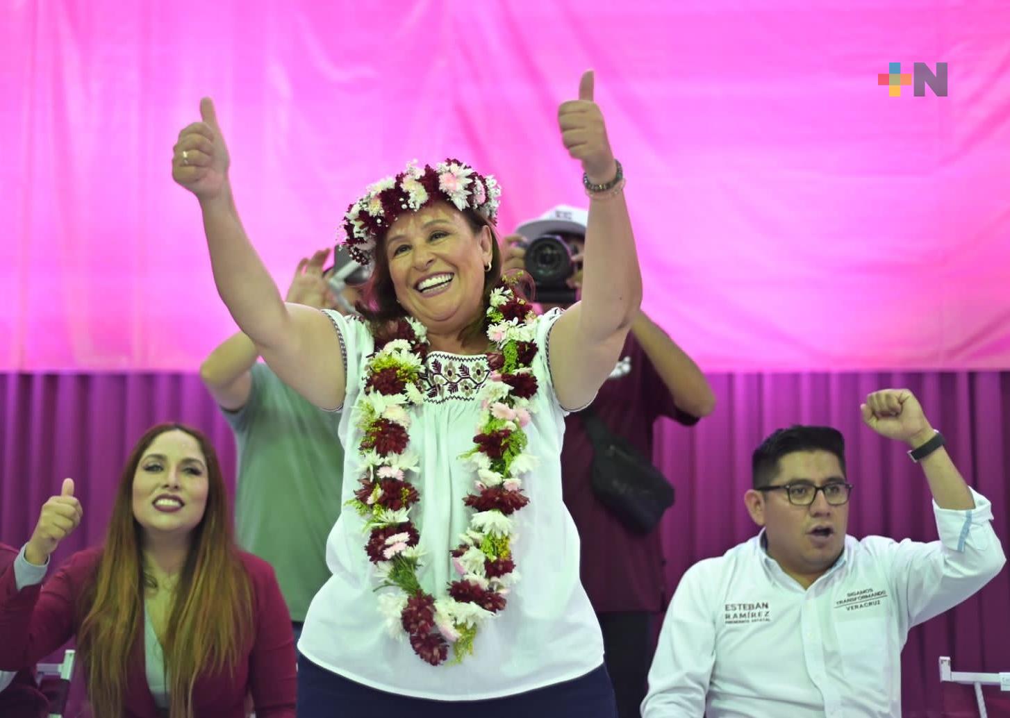 «Voy a recorrer todo el estado», afirma Rocío Nahle