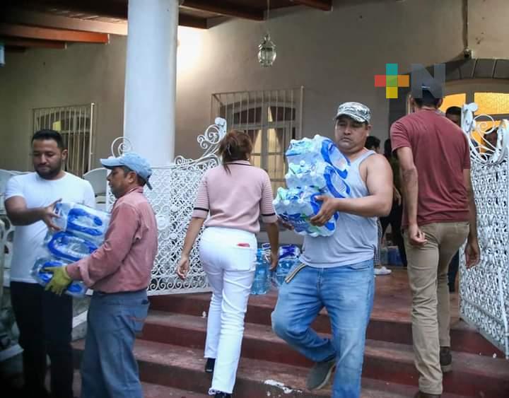 DIF de Martínez sigue recibiendo apoyos alimentarios para damnificados del huracán Otis