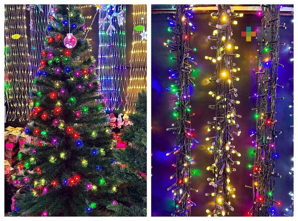 Utilizar focos led y no sobrecargar contactos, recomiendan al poner árbol navideño