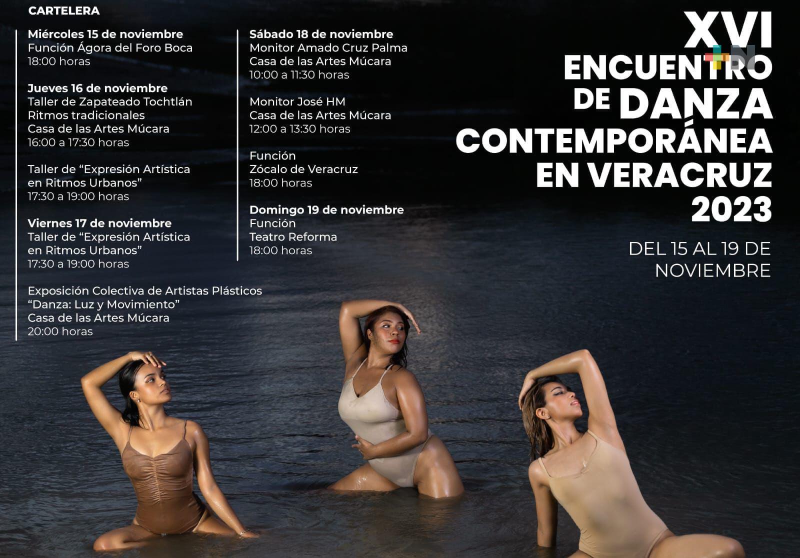 Del 15 al 19 de noviembre encuentro de danza contemporánea en Veracruz y Boca del Río