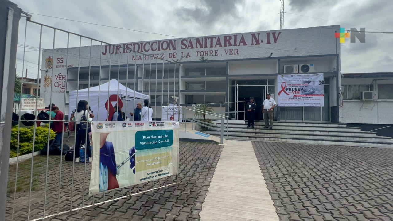 En Día Nacional de la Prueba del VIH se aplican pruebas gratuitas en Martínez de la Torre