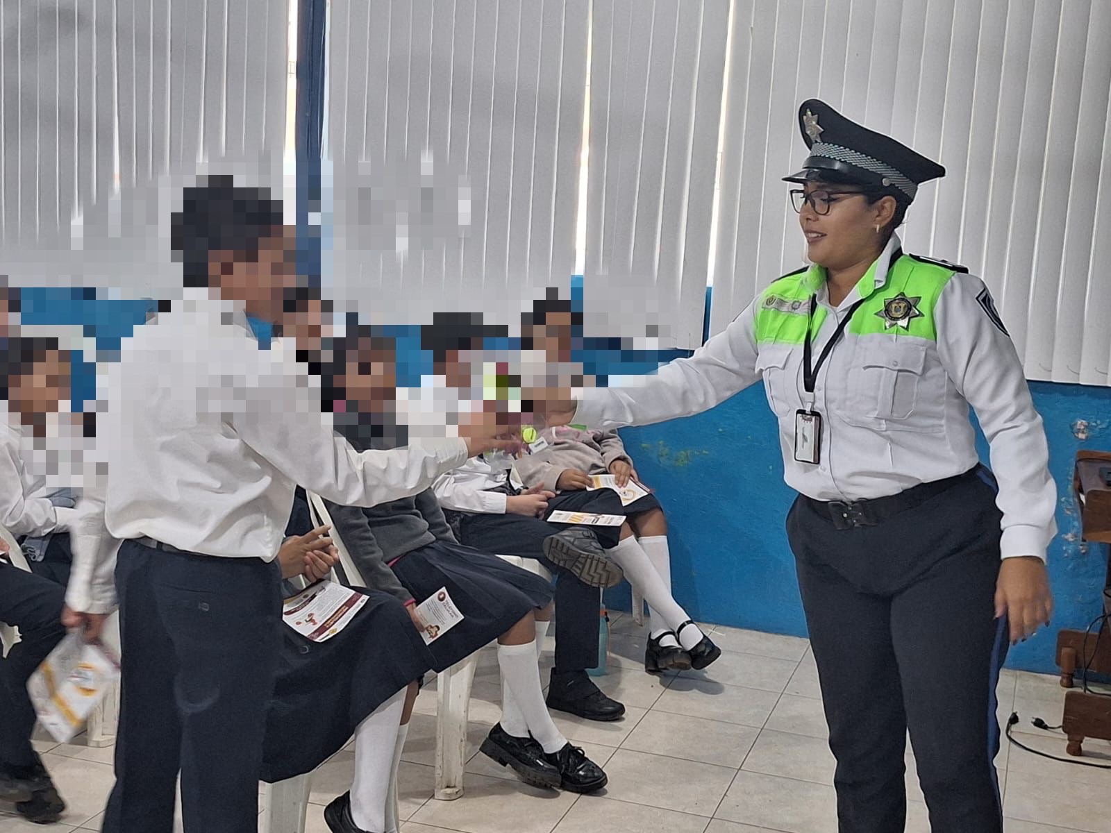 Promueve Tránsito del Estado cultura vial entre niñez de Catemaco