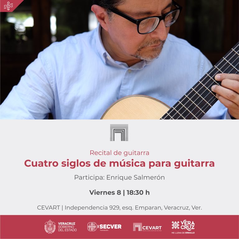 Invitan al recital Cuatro siglos de música para guitarra, en el CEVART