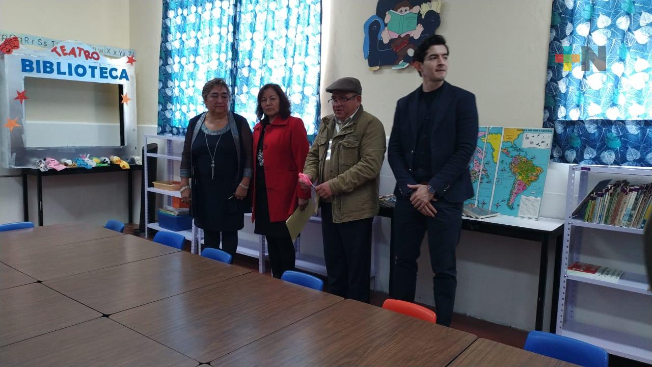 Inauguran biblioteca en primaria; la palabra escrita sigue vigente en enseñanza