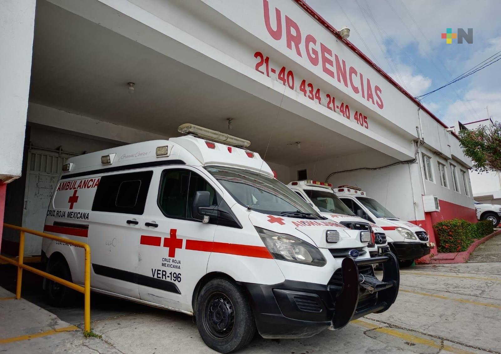 Cruz Roja de Coatzacoalcos alerta ante incremento de accidentes en Navidad y Año Nuevo