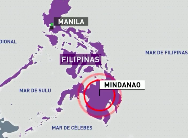 Se registró un sismo de magnitud 7.6 en Filipinas