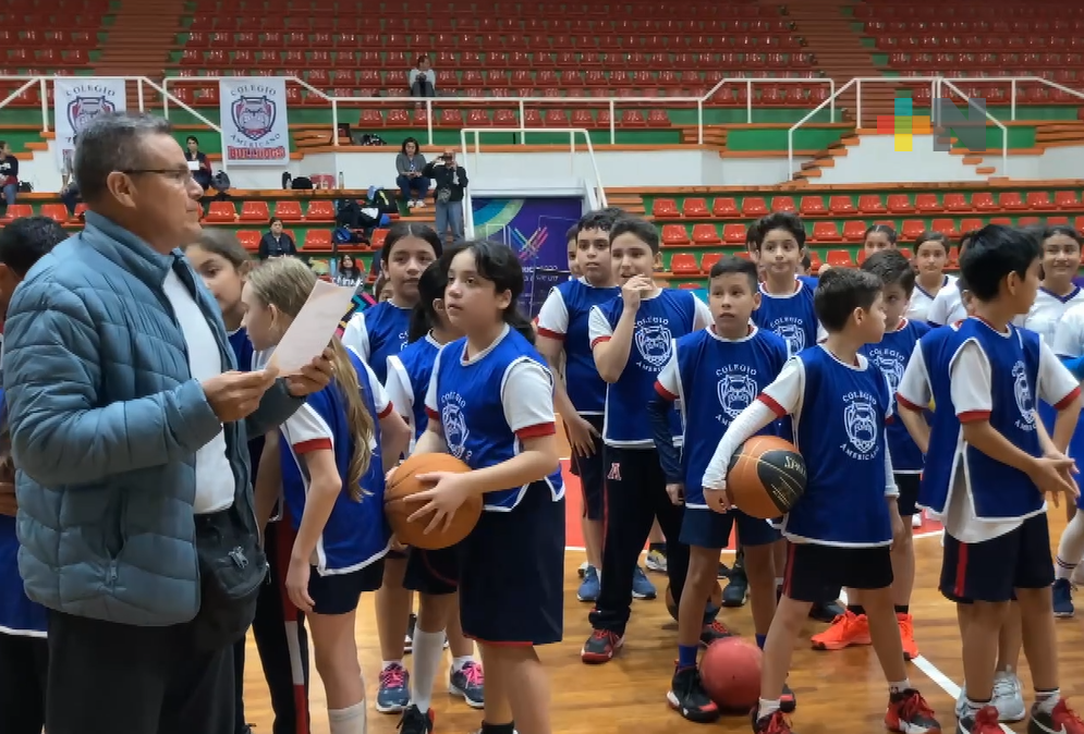 Con éxito realizan selectivo de baloncesto escolar al norte del estado