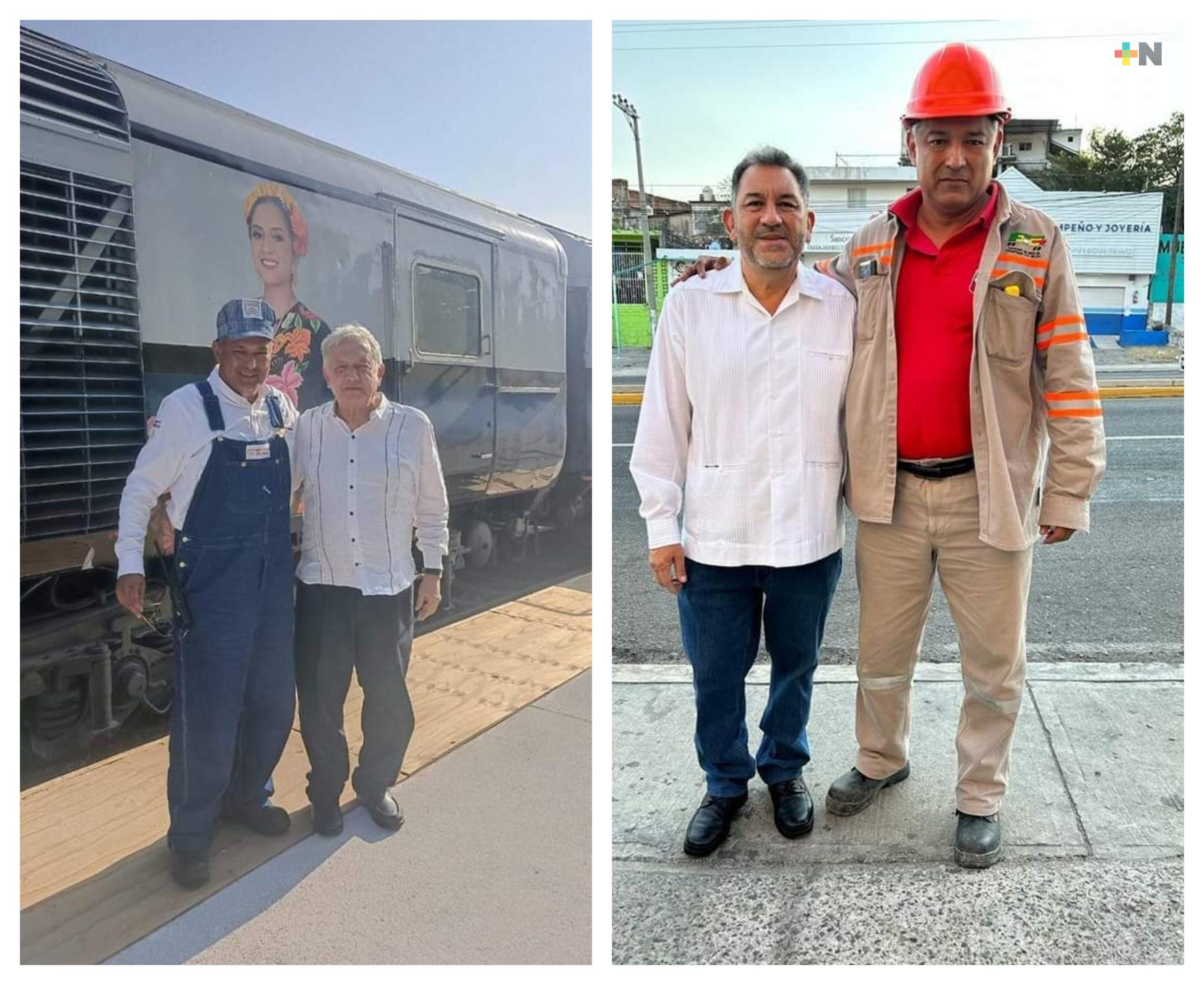 Reconocen trabajo del conductor del primer viaje de Tren del Istmo