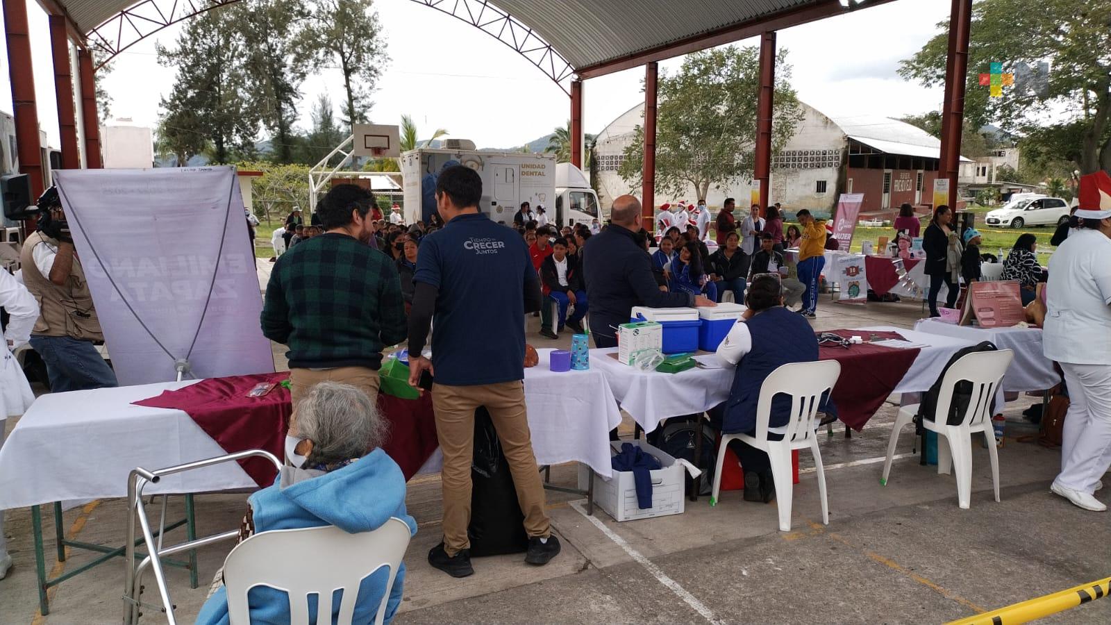 Exitosa macrojornada en municipio de Emiliano Zapata