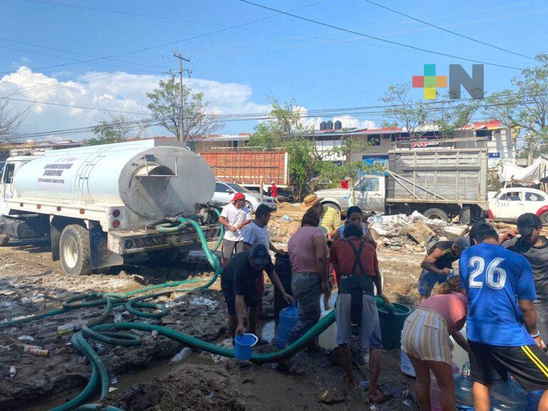 Estado de Guerrero ha distribuido 30 millones 200 mil litros de agua, durante la emergencia
